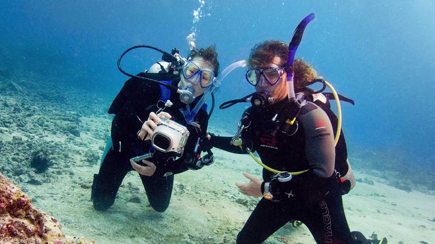 Digital Underwater Photographer Diver